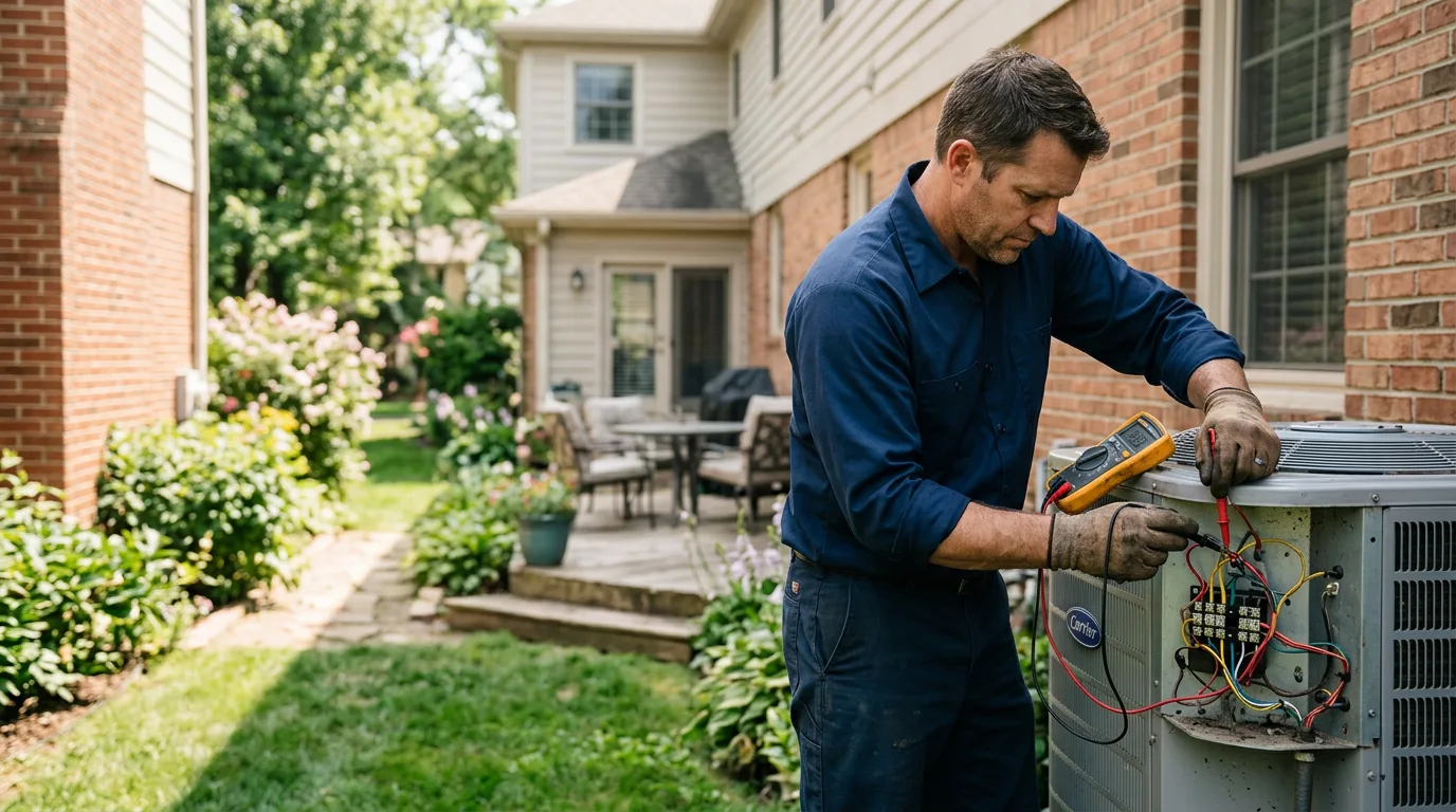 HVAC technician working near Gas, KS